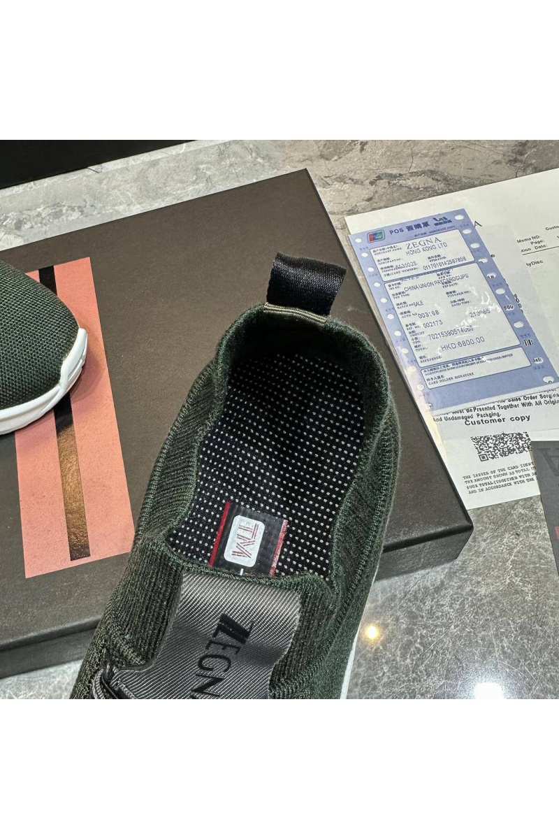 Zegna Мужские текстильные кроссовки