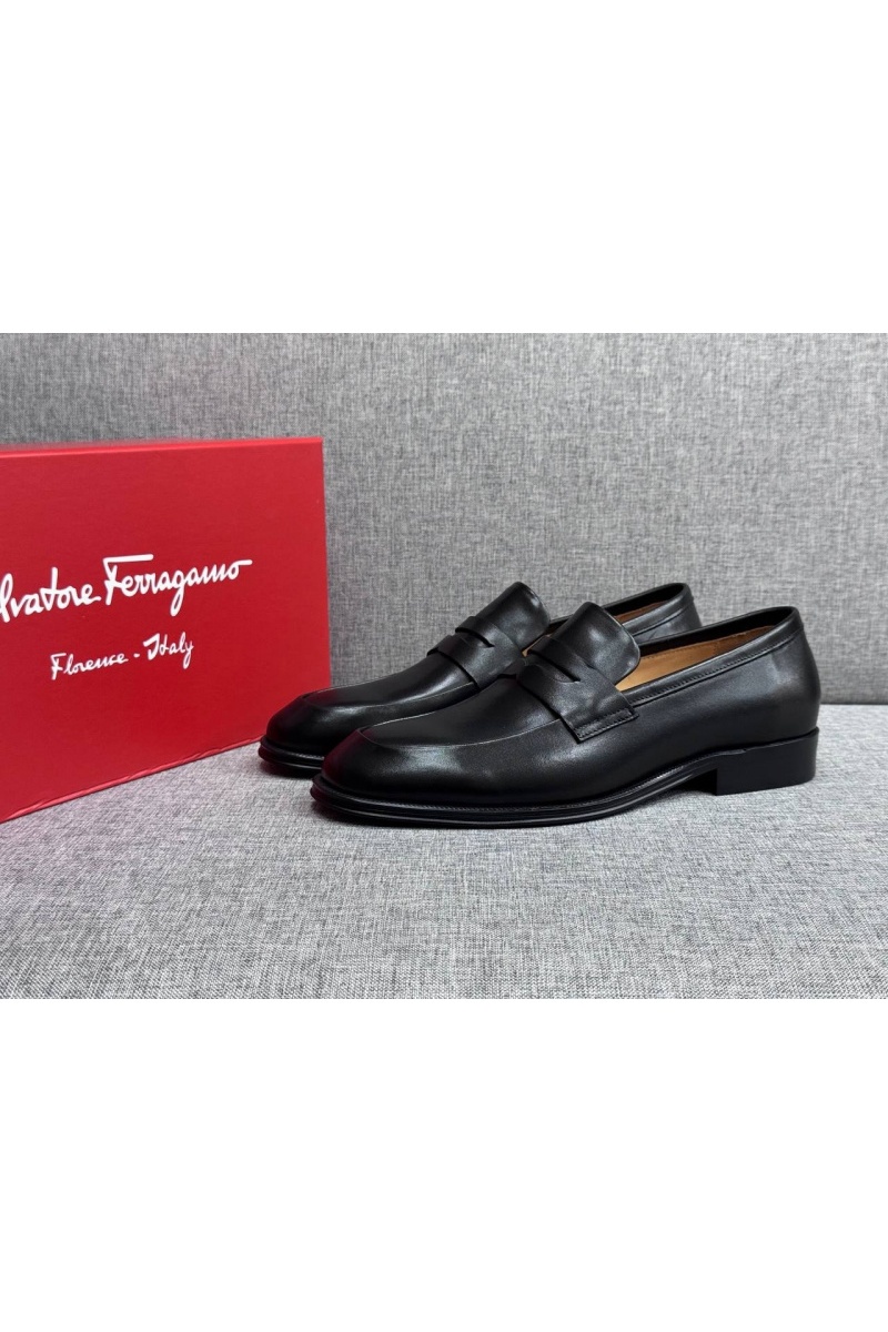Salvatore Ferragamo Мужские кожаные лоферы