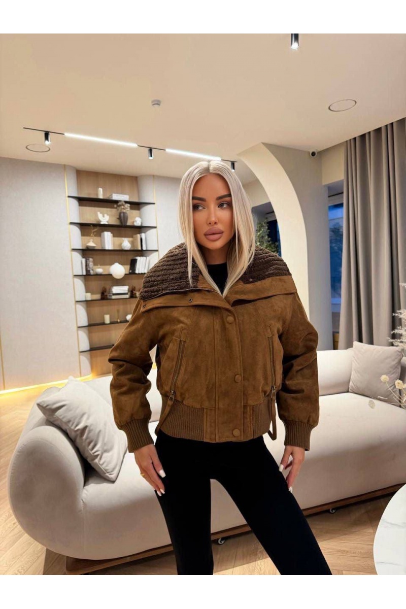 MIU MIU Женский замшевый бомбер premium