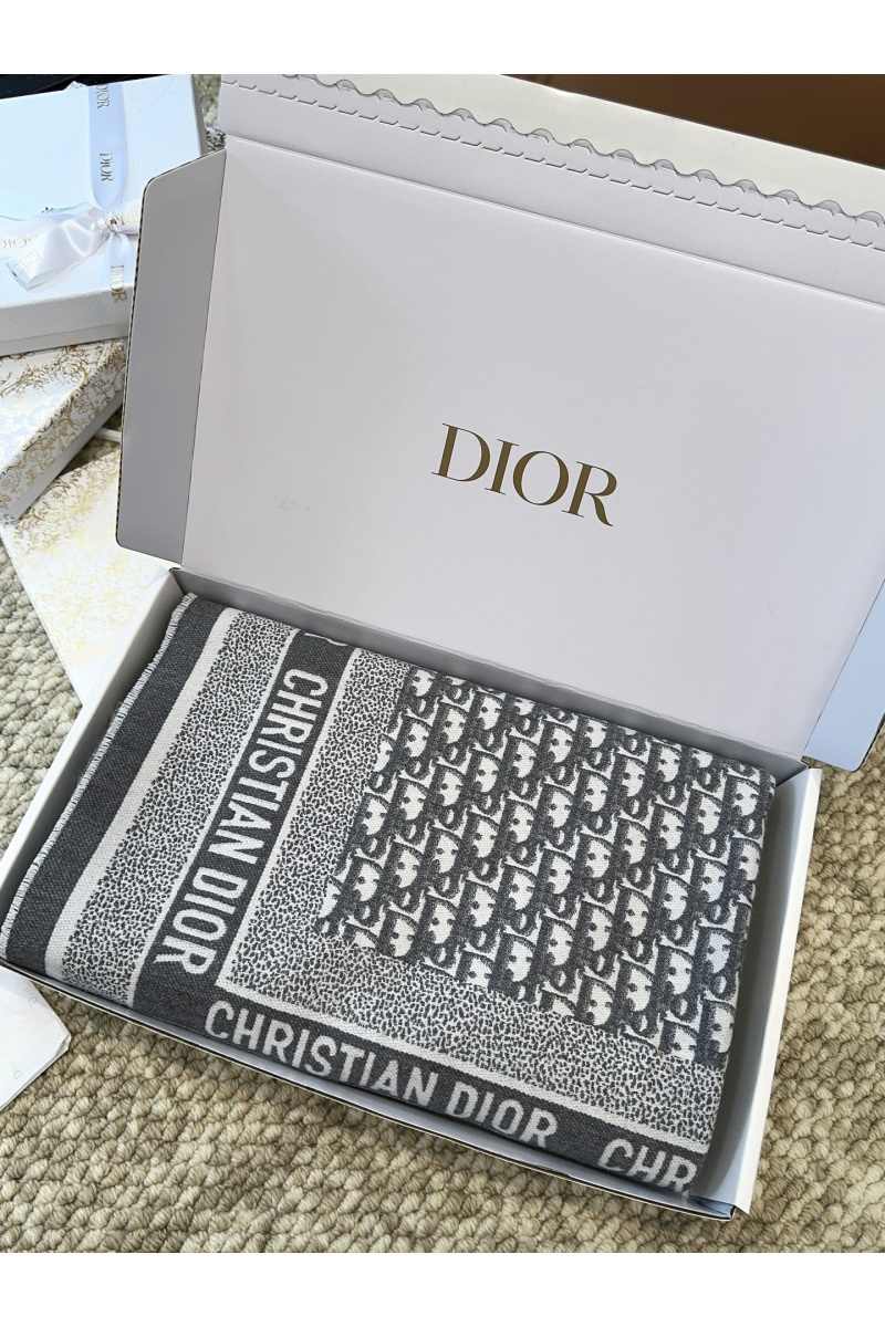 Dior Шарф Oblique Monogram premium 140x140 см