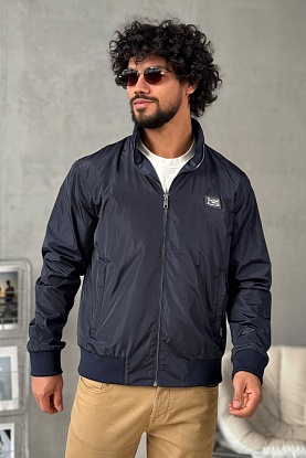 Мужская тёмно-синяя ветровка