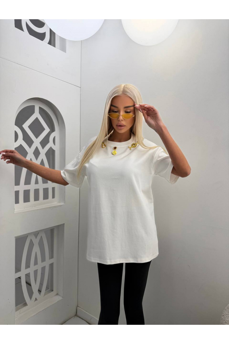 Schiaparelli Женская базовая футболка premium - White