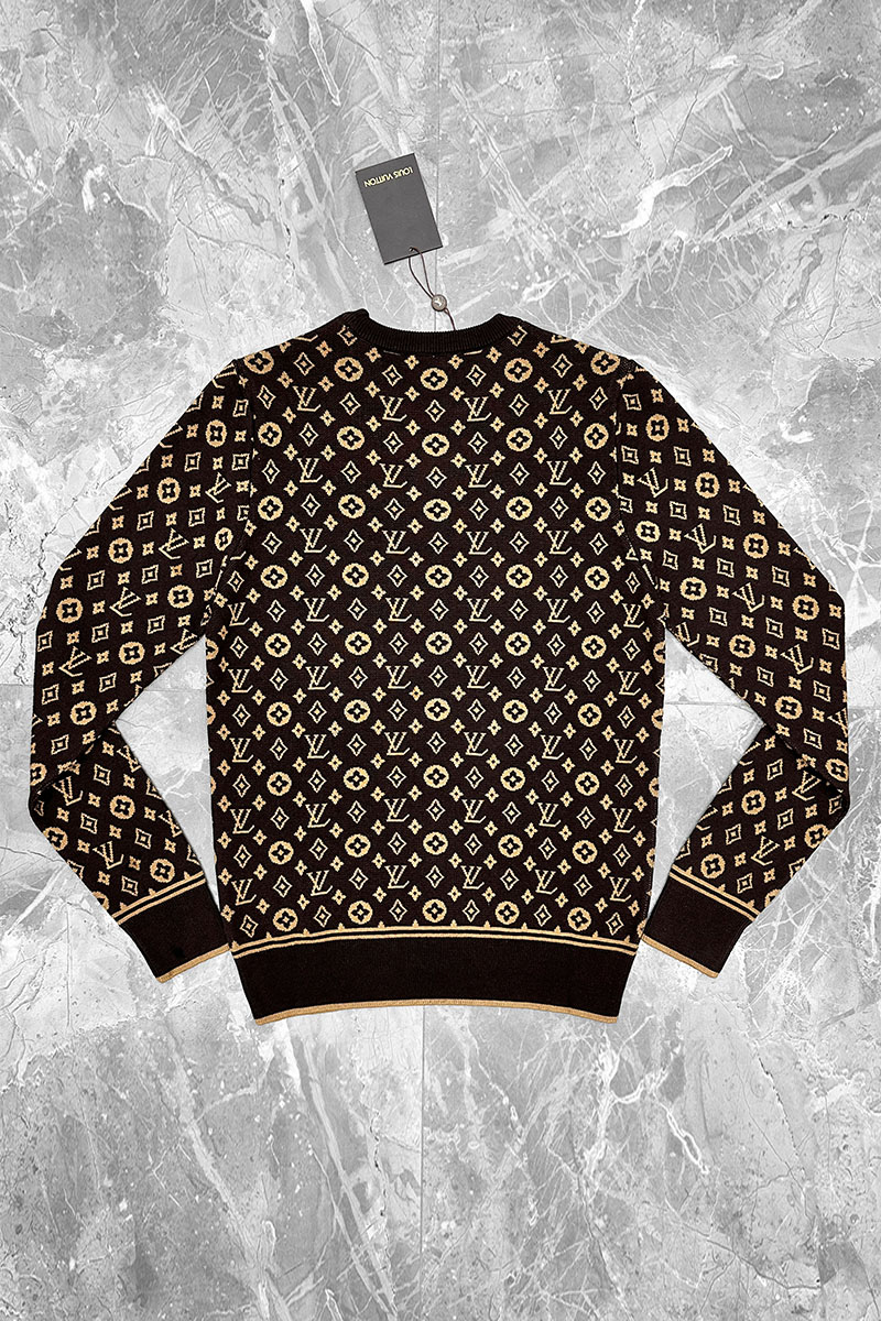 Lоuis Vuittоn Классический джемпер Monogram all over - Brown / Beige