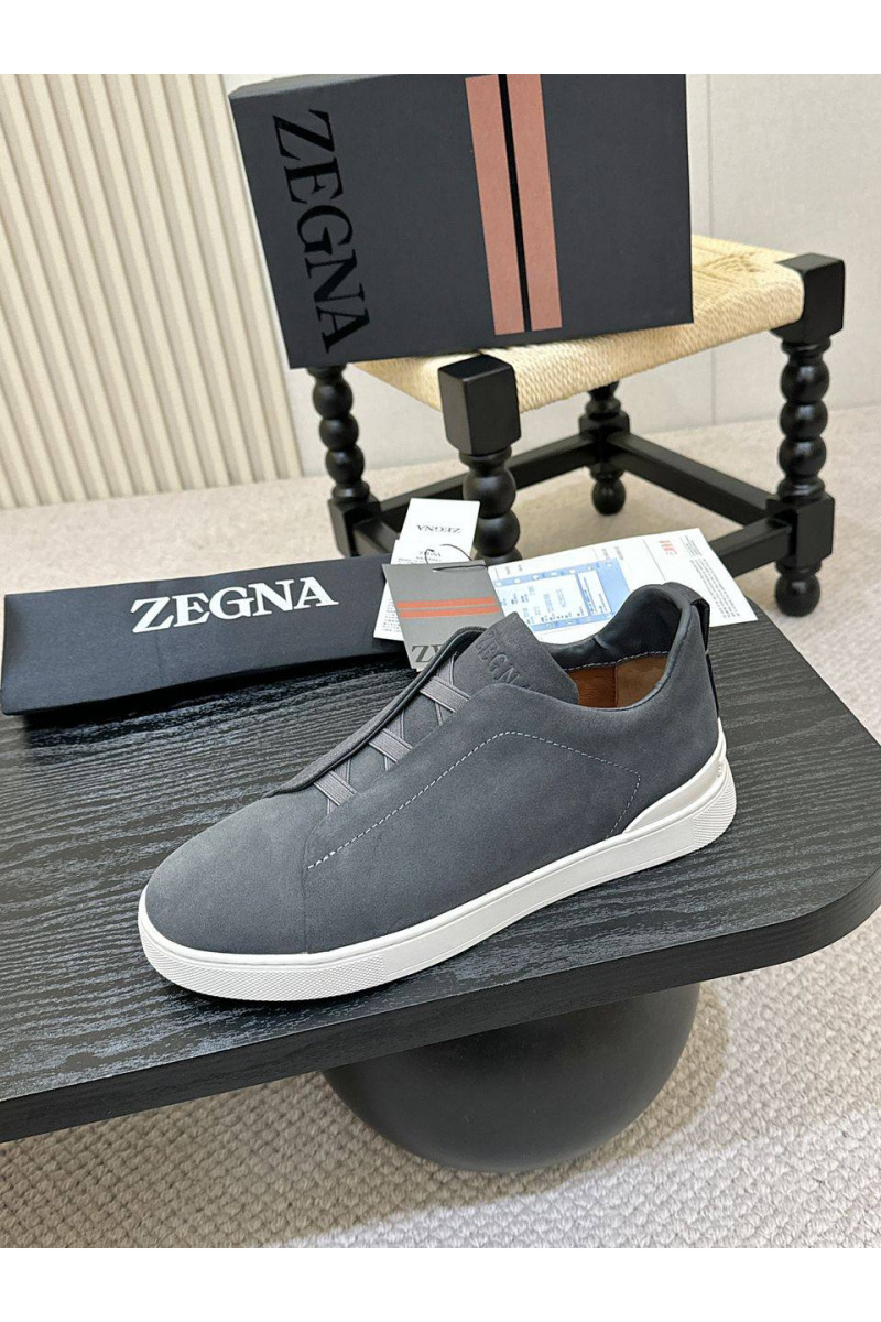 Zegna Мужские кроссовки Triple Stitch - Grey