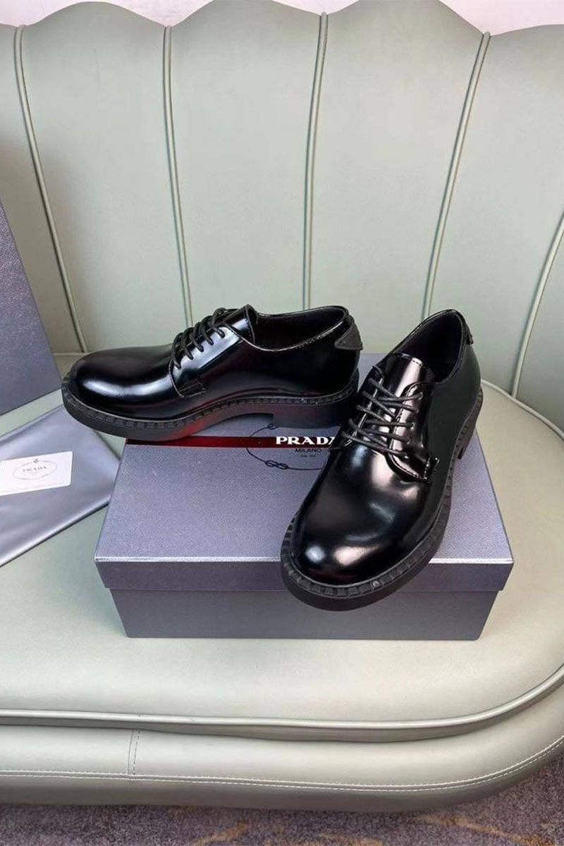 Prada Мужские кожаные ботинки Premium