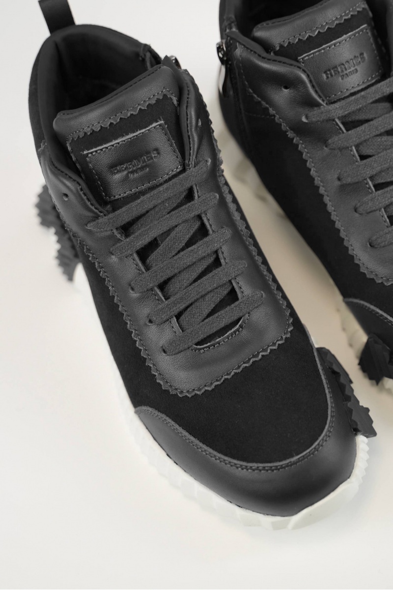 Hermes Кроссовки с мехом Bouncing high-top - Grey