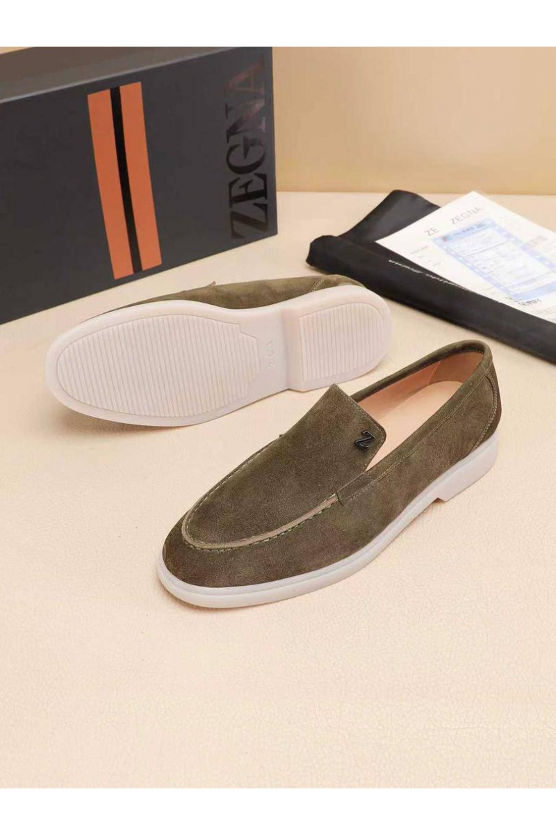 Zegna Мужские замшевые лоферы