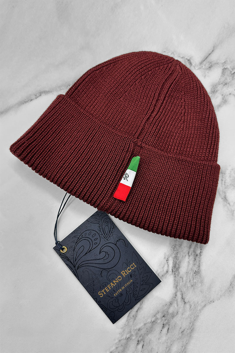 Stеfаnо Riссi Шапка logo-embroidered - Burgundy