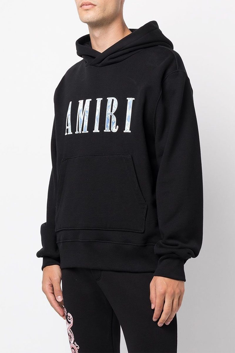 Amiri Мужское чёрное худи Paisley Core Logo