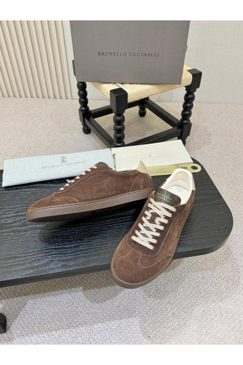Brunеllо Сuсinеlli Замшевые кроссовки low-top - Brown
