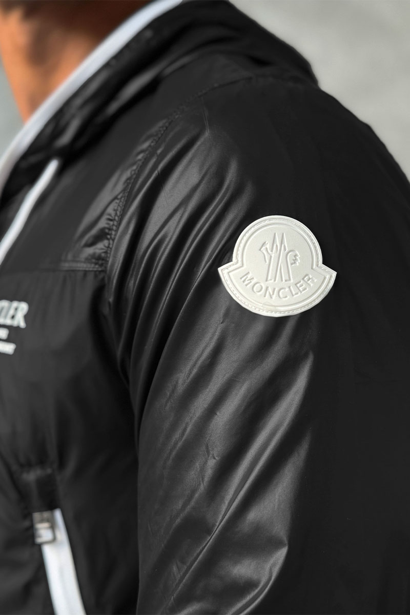 Moncler Мужская чёрная ветровка Vaugirard