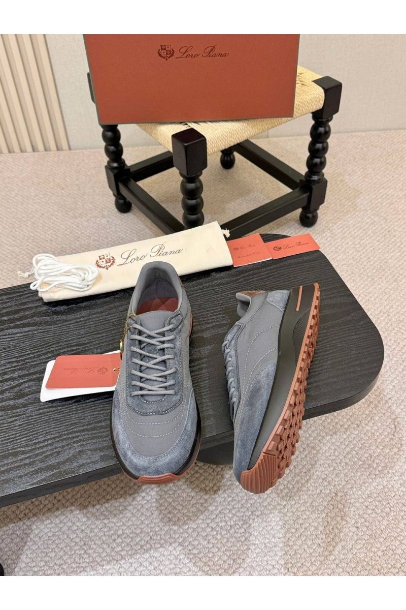 Loro Piana Мужские кроссовки Week End Walk - Grey