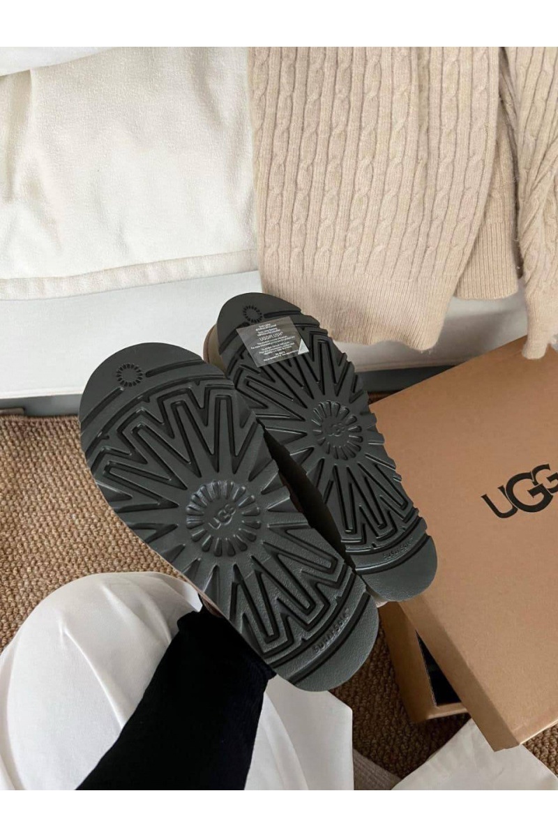 UGG Замшевые женские слиперы с мехом Lanah