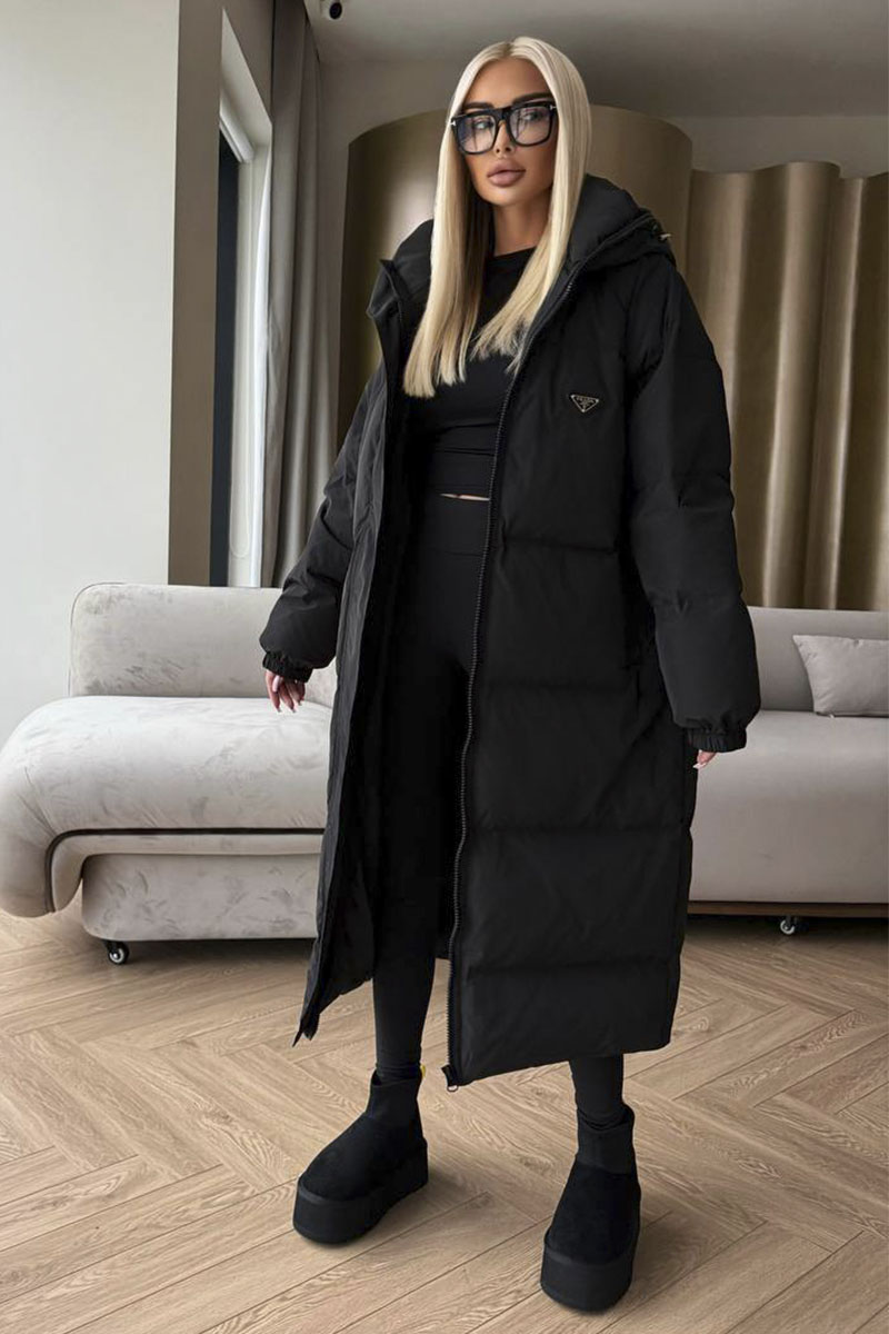 Prada Женская пуховая куртка Premium - Black