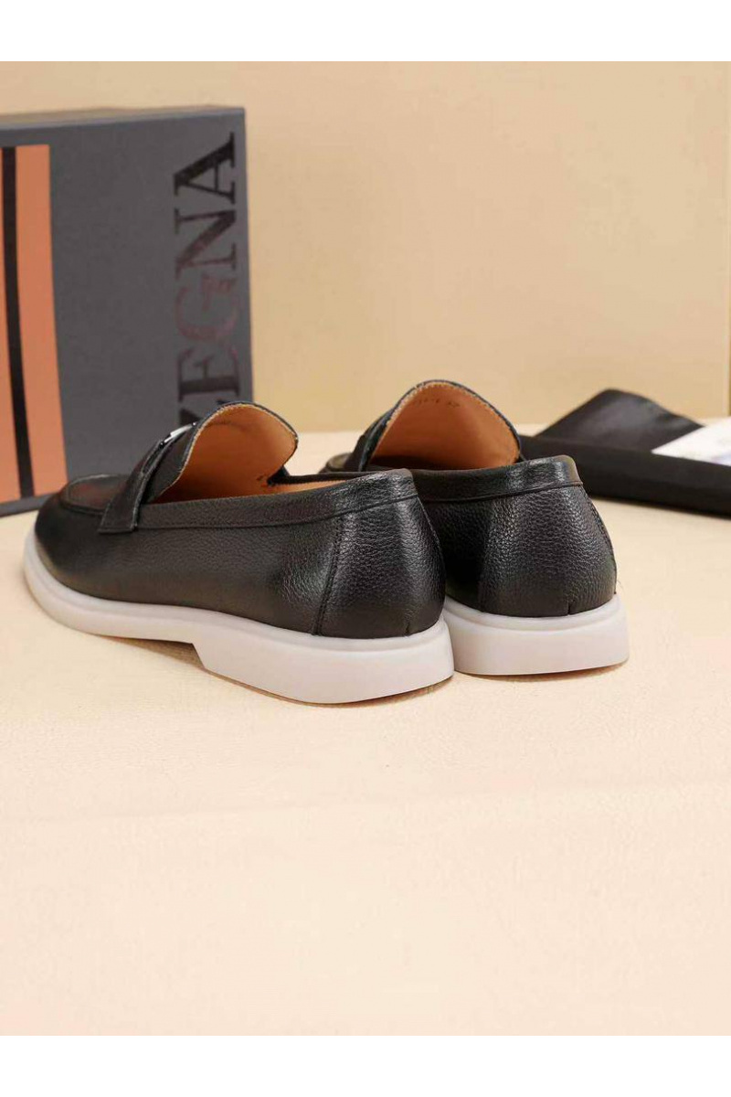 Zegna Мужские кожаные лоферы 