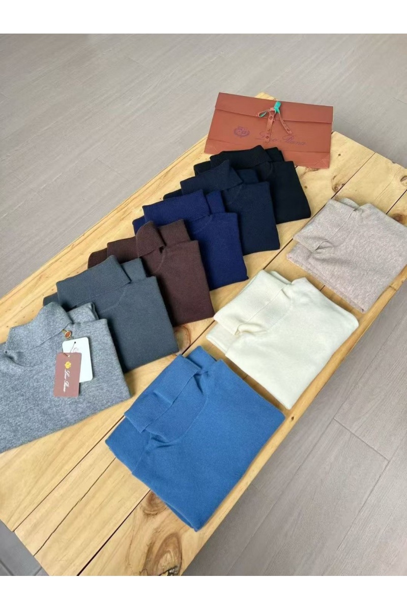 Loro Piana Мужская водолазка Premium - Dark Blue