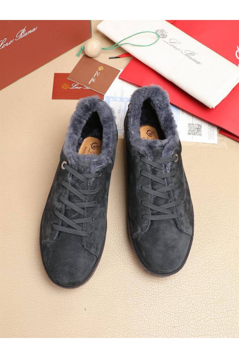 Loro Piana Зимние кроссовки с мехом 