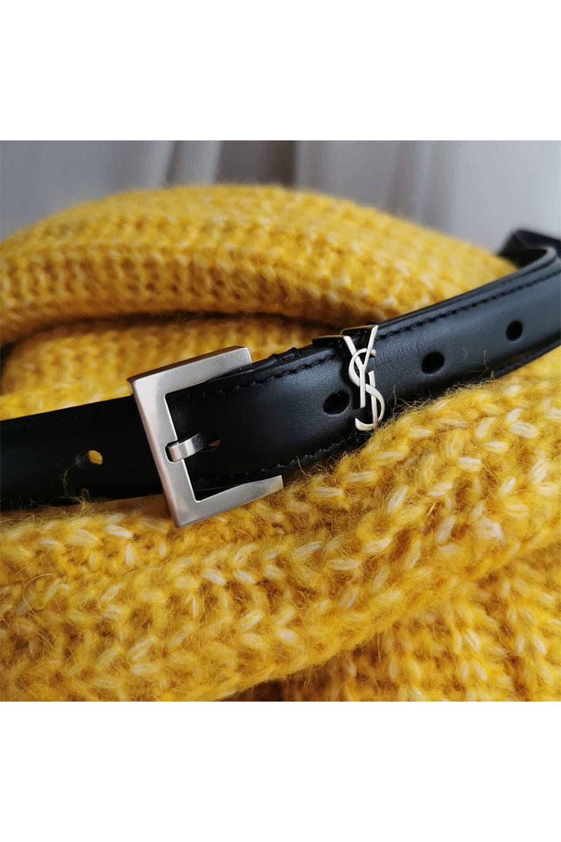 Yves Saint Laurent Кожаный ремень - ширина 2 см (3 расцветки)