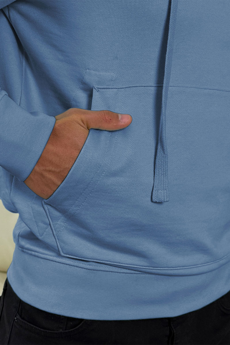 Stone Island Мужское худи серо-синего цвета Compass-patch