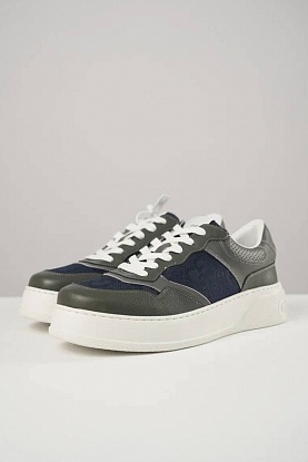 Комбинированные кроссовки Interlocking G - Grey / Blue