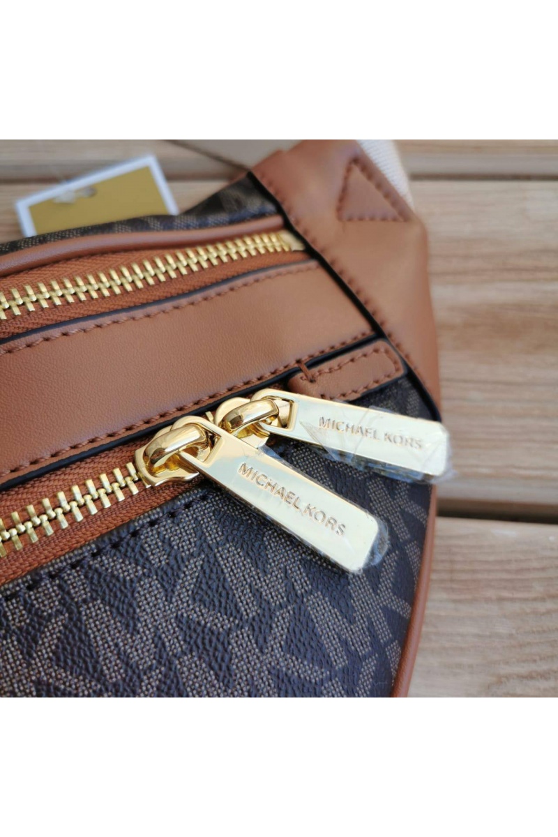 Michael Kors Женская кожаная сумка Kenly Small Crossbody 33x16 см