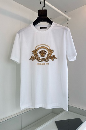 Белая футболка Coupe Blason embroidered