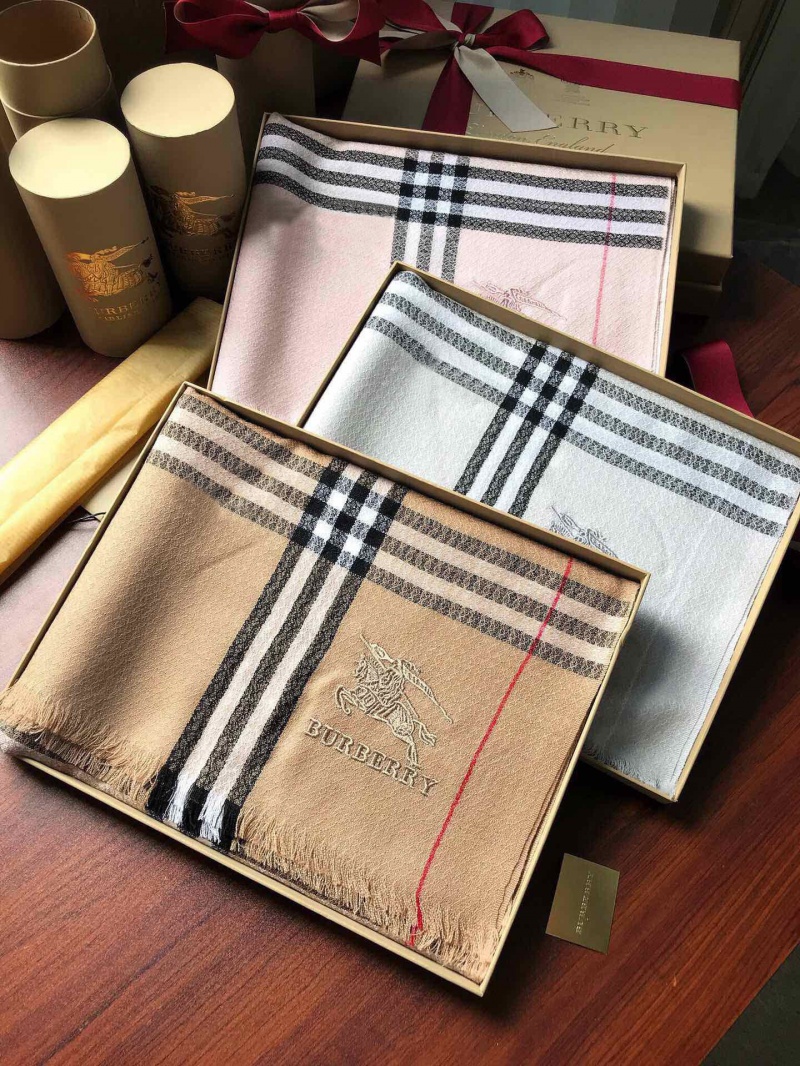 Burberry Шарф Check premium 182x71 см - Grey