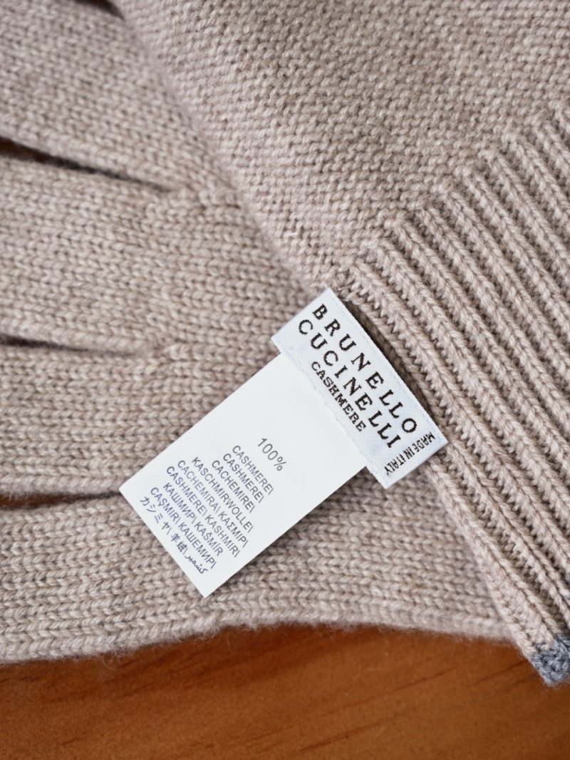 Brunеllо Сuсinеlli Кашемировые перчатки premium - Beige 
