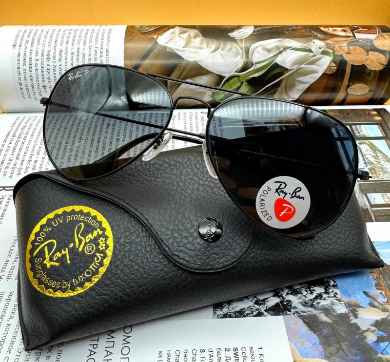 Ray-Ban Солнцезащитные очки Aviator Large Metal - Black