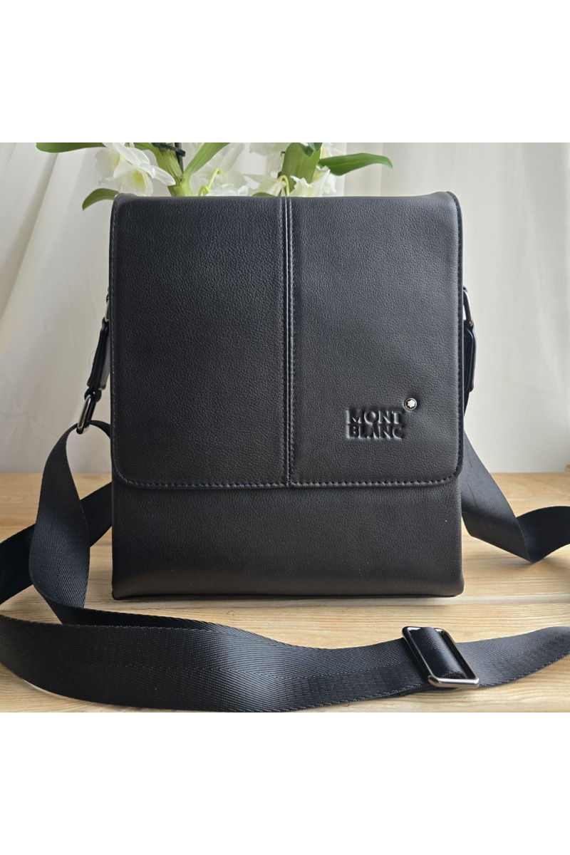 Montblanc Кожаная сумка - Black 26x22 см