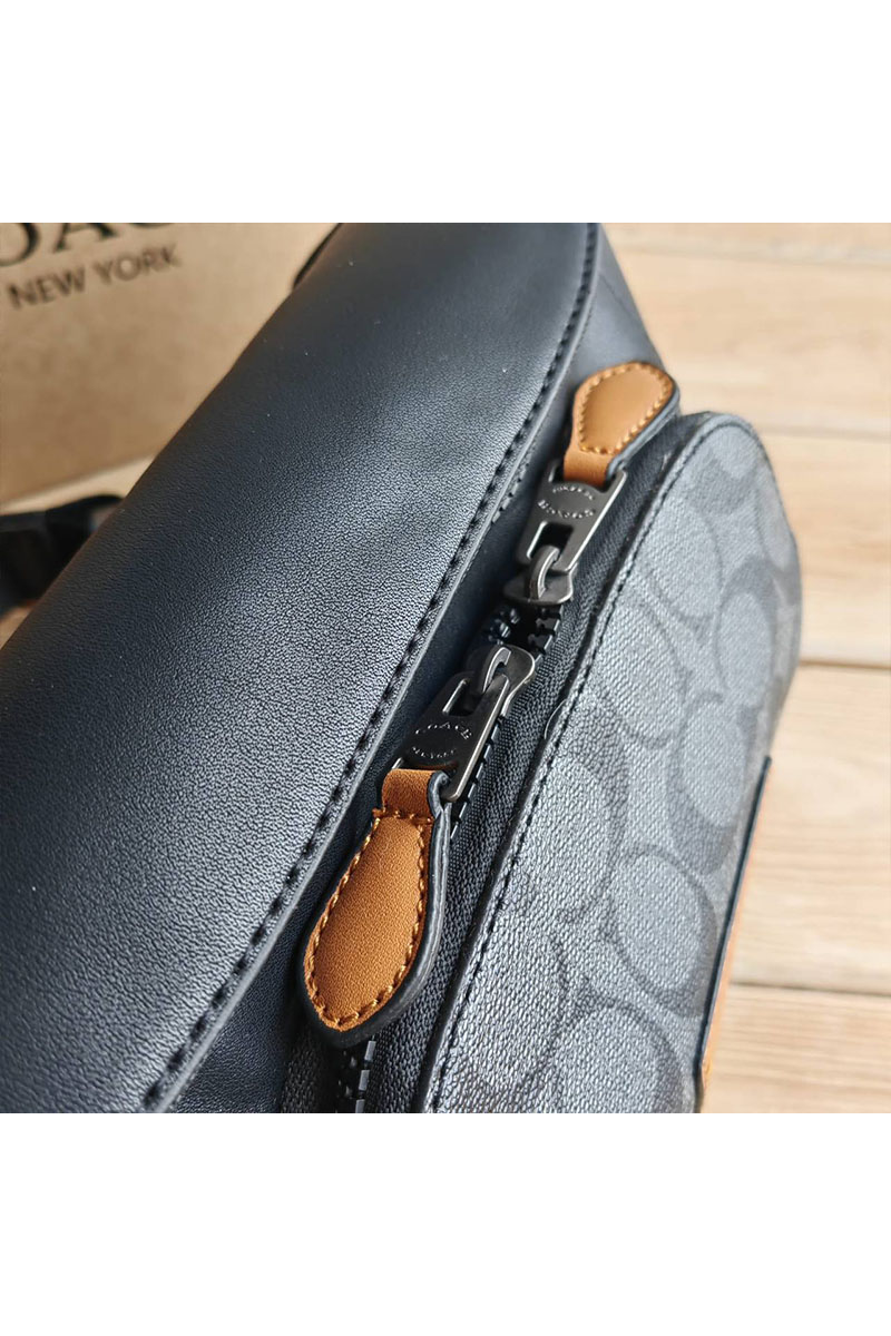 Coach Кожаная сумка на пояс Coach Track - Black