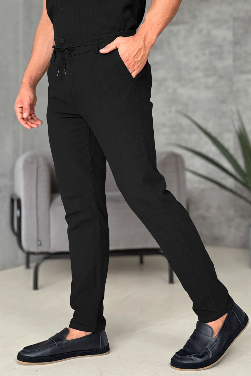 Loro Piana Мужские брюки чёрного цвета