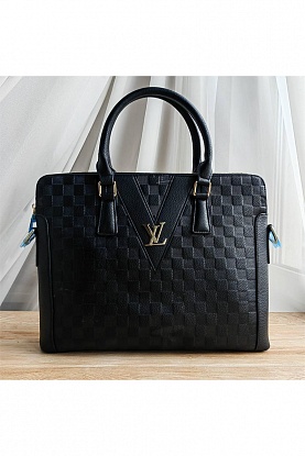 Брендовая кожаная сумка 39x28 см