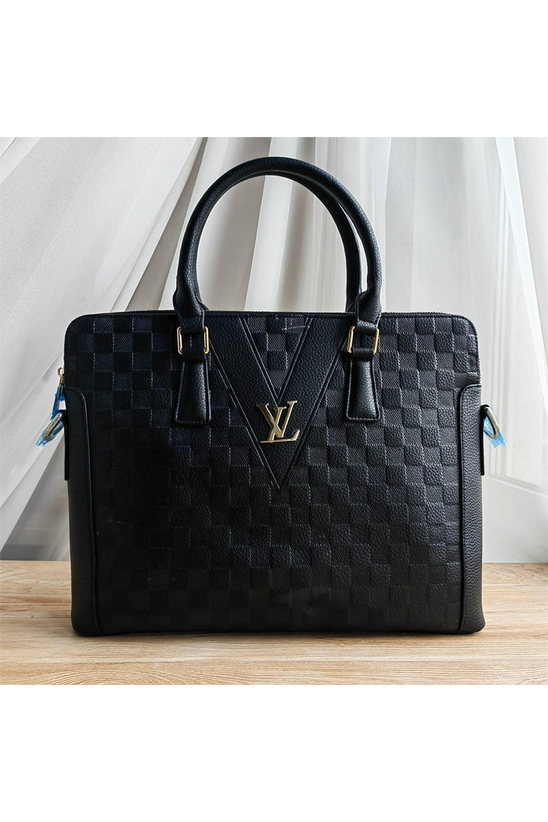 Lоuis Vuittоn Брендовая кожаная сумка 39x28 см