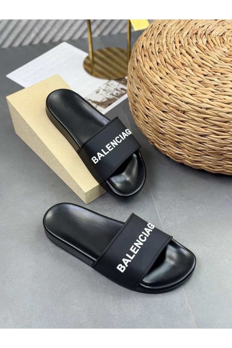 Balenciaga Мужские шлёпанцы embossed-logo