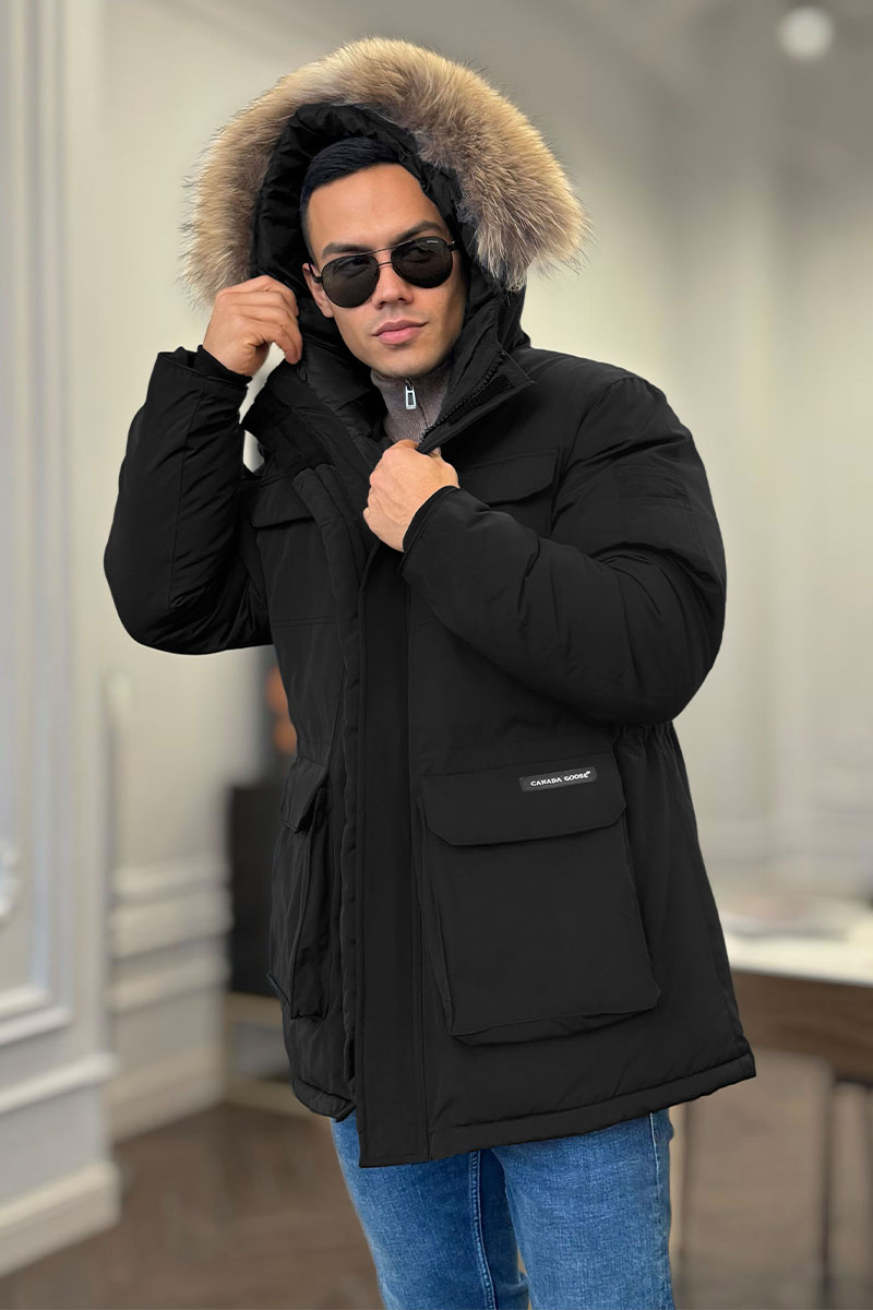 Canada Goose Мужская парка Expedition - Black