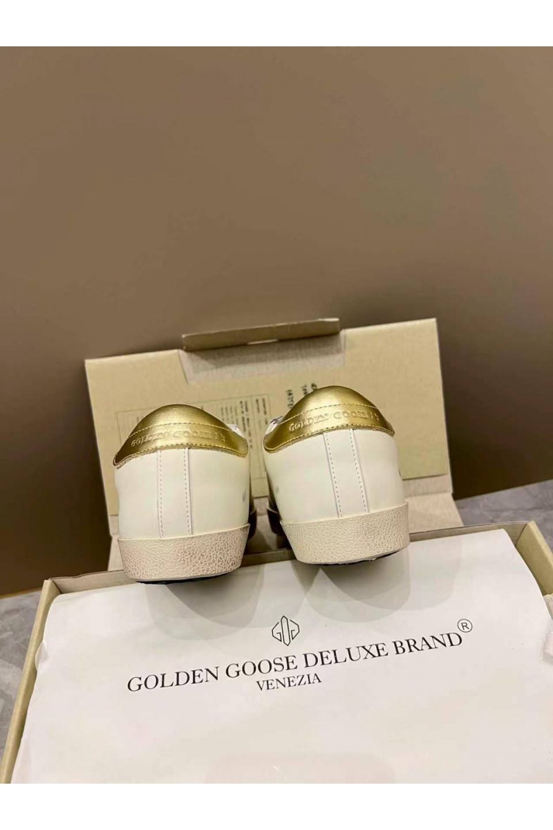 Designer Clothing Женские кожаные кроссовки Golden Goose Super Star premium