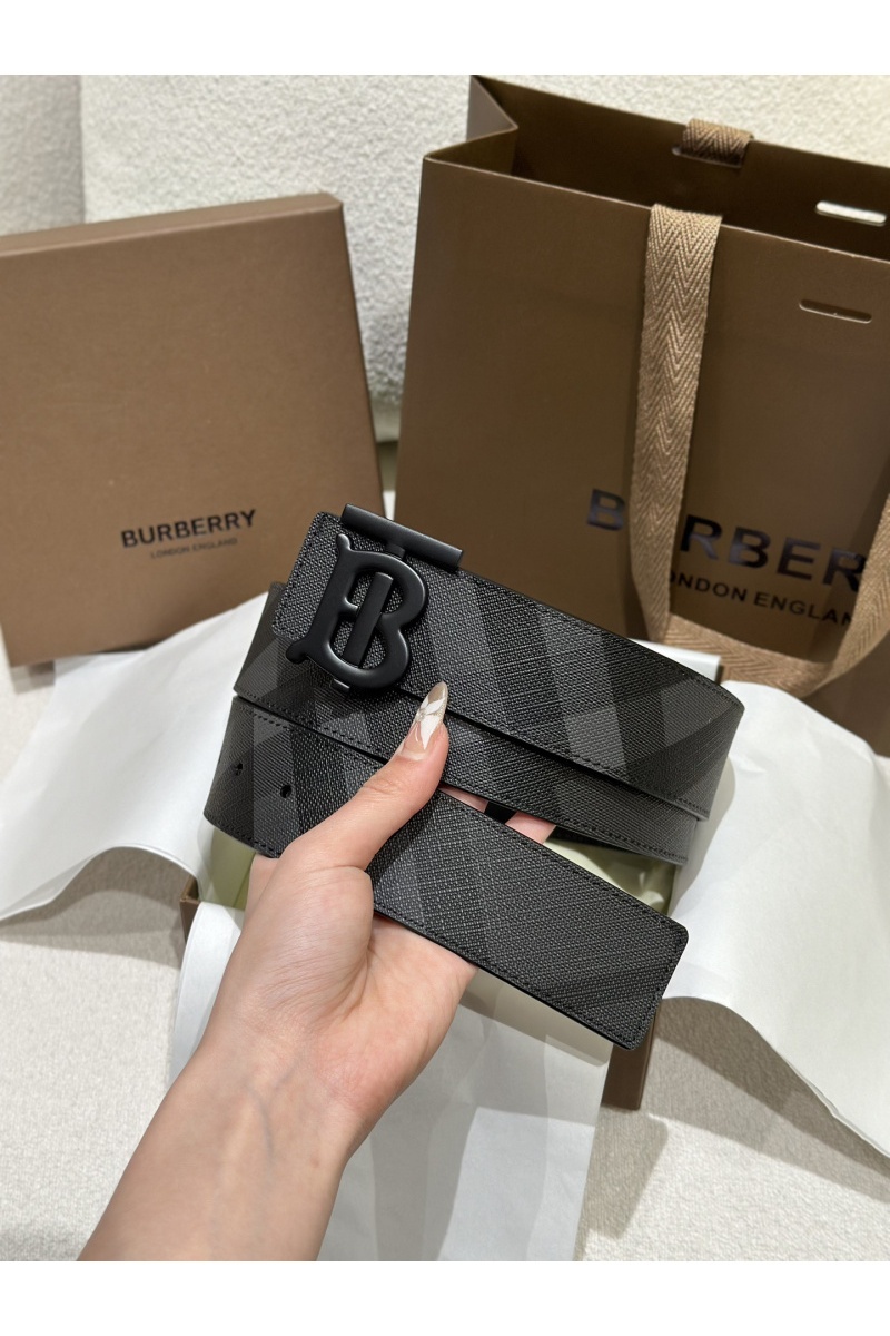 Burberry Кожаный ремень Check TB premium