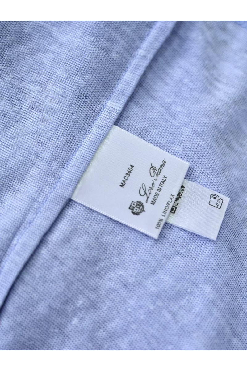 Loro Piana Мужское голубое поло premium