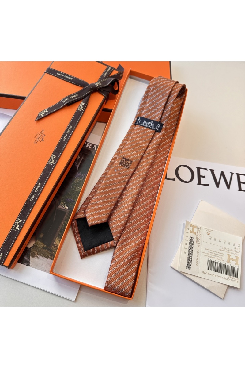 Hermes Галстук Jetez l'Ancre premium - Orange