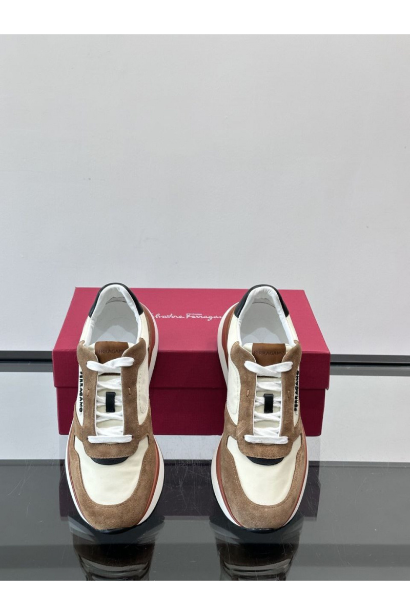 Salvatore Ferragamo Мужские комбинированные кроссовки