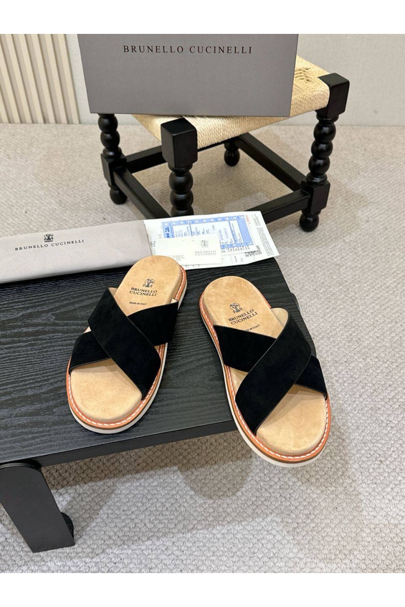 Brunеllо Сuсinеlli Замшевые шлёпанцы Crossover