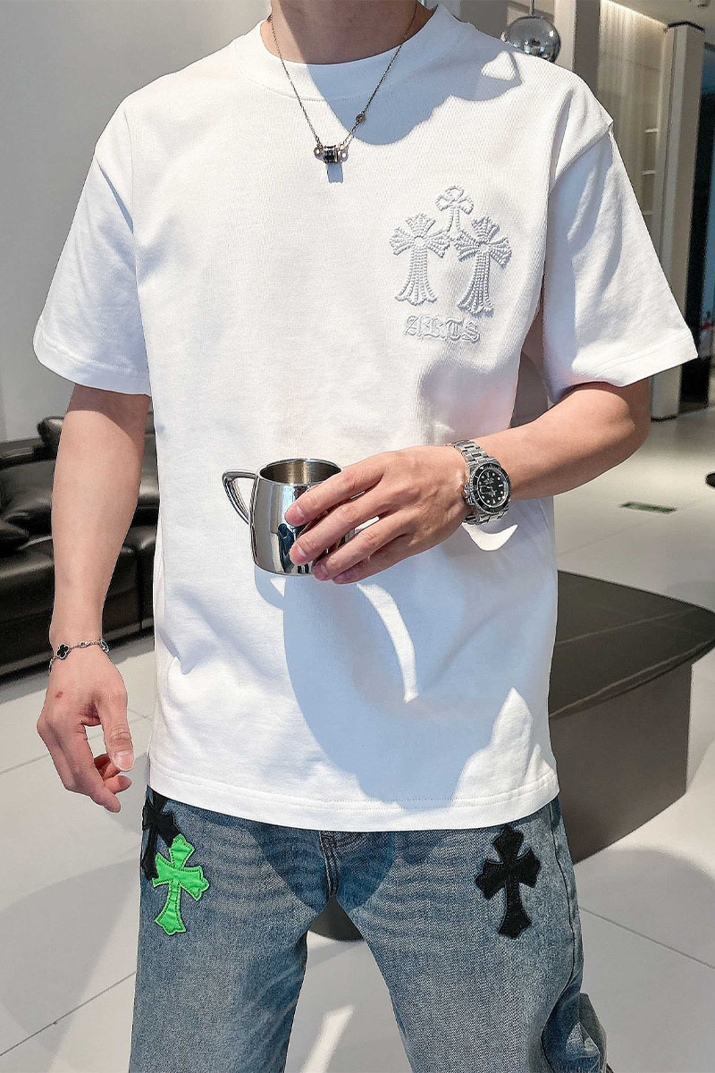 Chrome Hearts Белая оверсайз футболка Premium