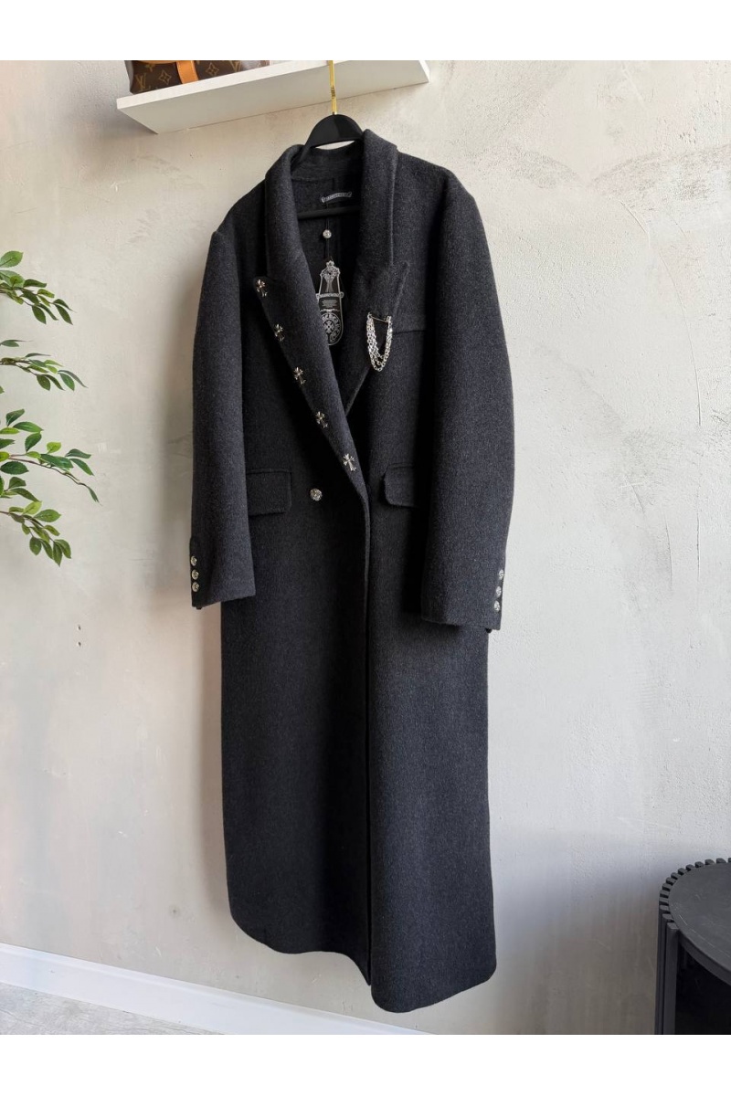 Chrome Hearts Женское шерстяное пальто premium