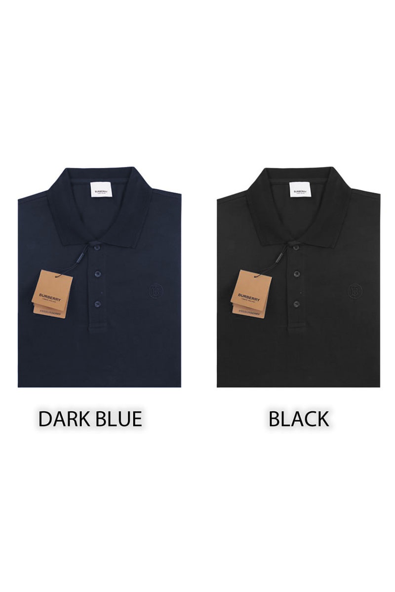 Burberry Поло с длинным рукавом TB logo - Dark Blue